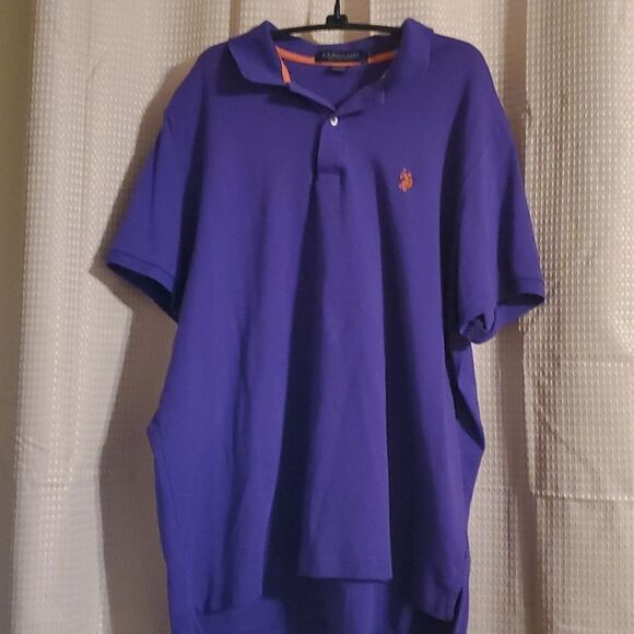 U.S. Polo Assn Luxury feel short shirt XL Purple - Picture 1 of 7